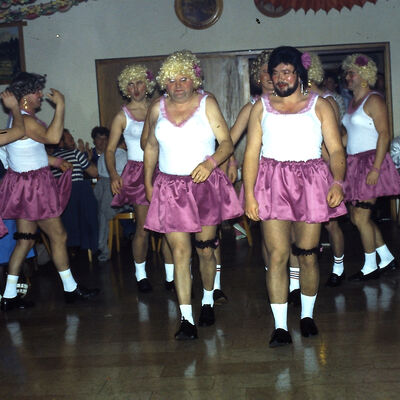 Fasching Männerbalett im Lieblsaal 1989