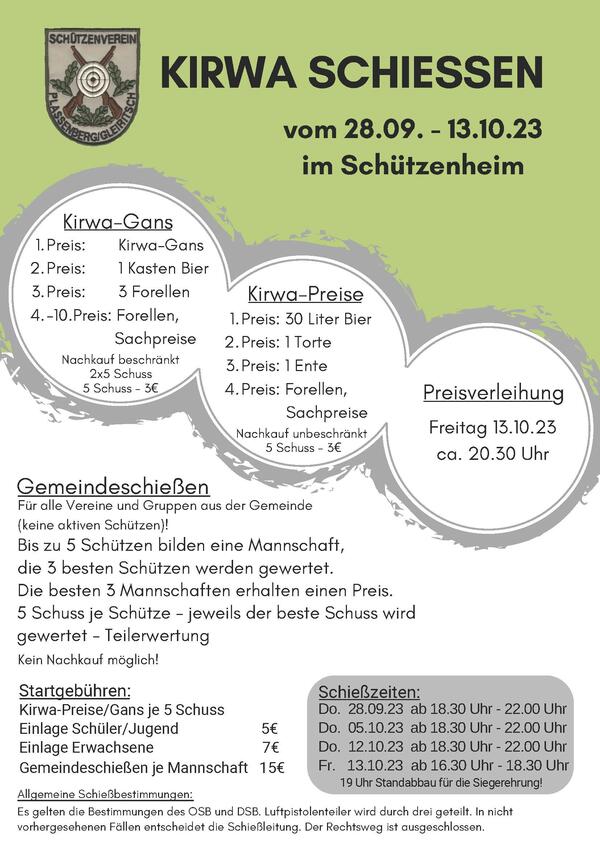 Kirwa-Schießen_Flyer 2023